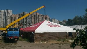 Летняя площадка, тентовая летняя площадка, изготовление летней площадки, тентовая летняя площадка под заказ